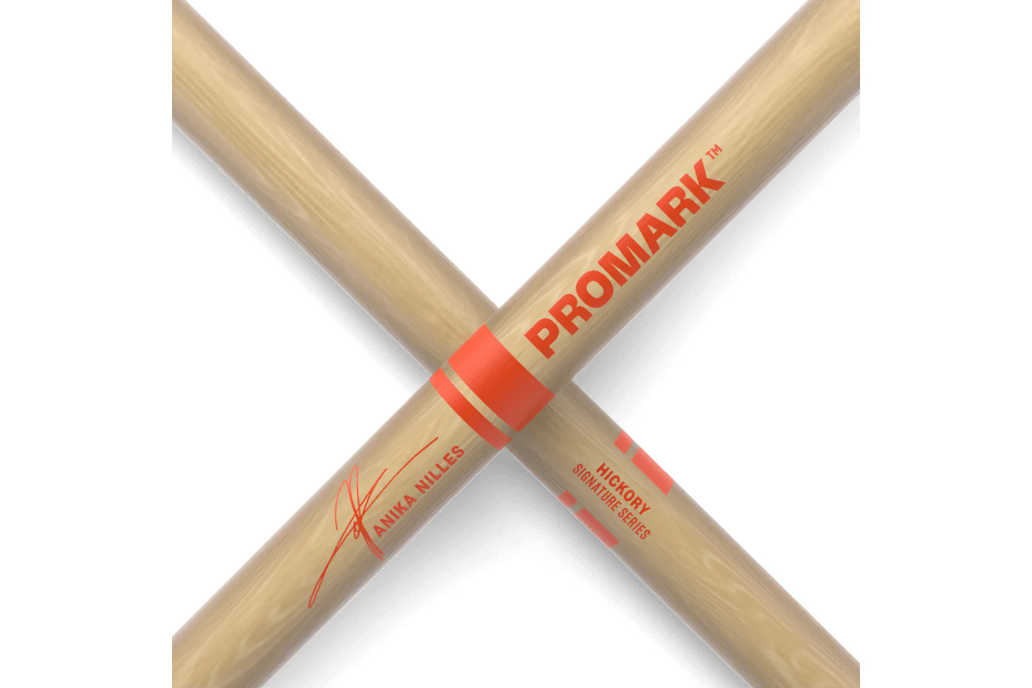 Promark Anika Nilles Hickory Drumstick, Wood Tip - Image 5