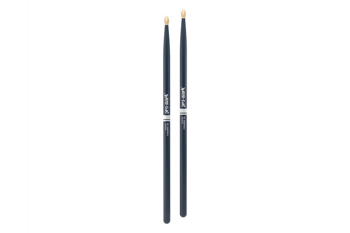 ProMark Classic Forward 5A Painted Blue Hickory Drumstick, Oval Wood Tip - Image 3