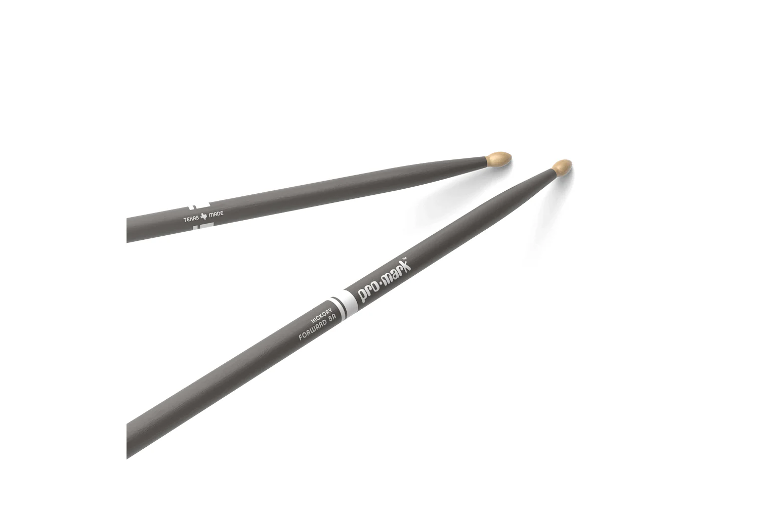 ProMark Classic Forward 5A Painted Grey Hickory Drumstick, Oval Wood Tip - Image 2