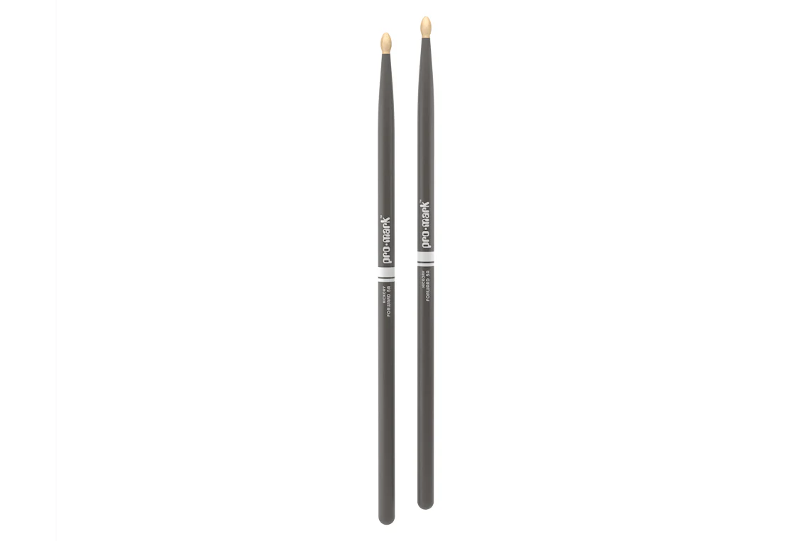 ProMark Classic Forward 5A Painted Grey Hickory Drumstick, Oval Wood Tip - Image 3