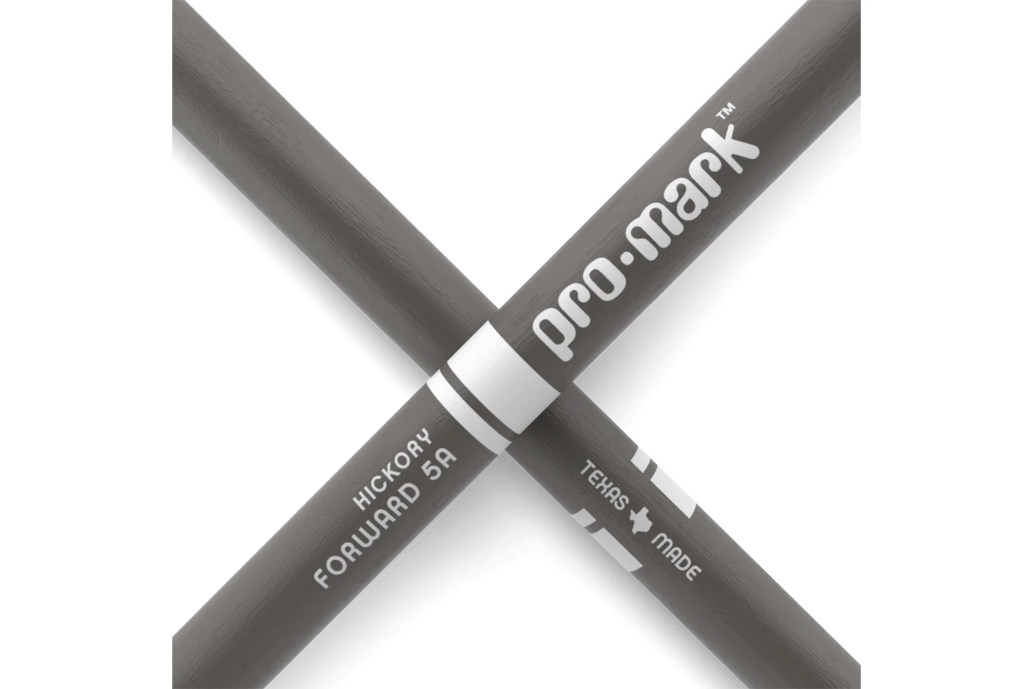 ProMark Classic Forward 5A Painted Grey Hickory Drumstick, Oval Wood Tip - Image 5