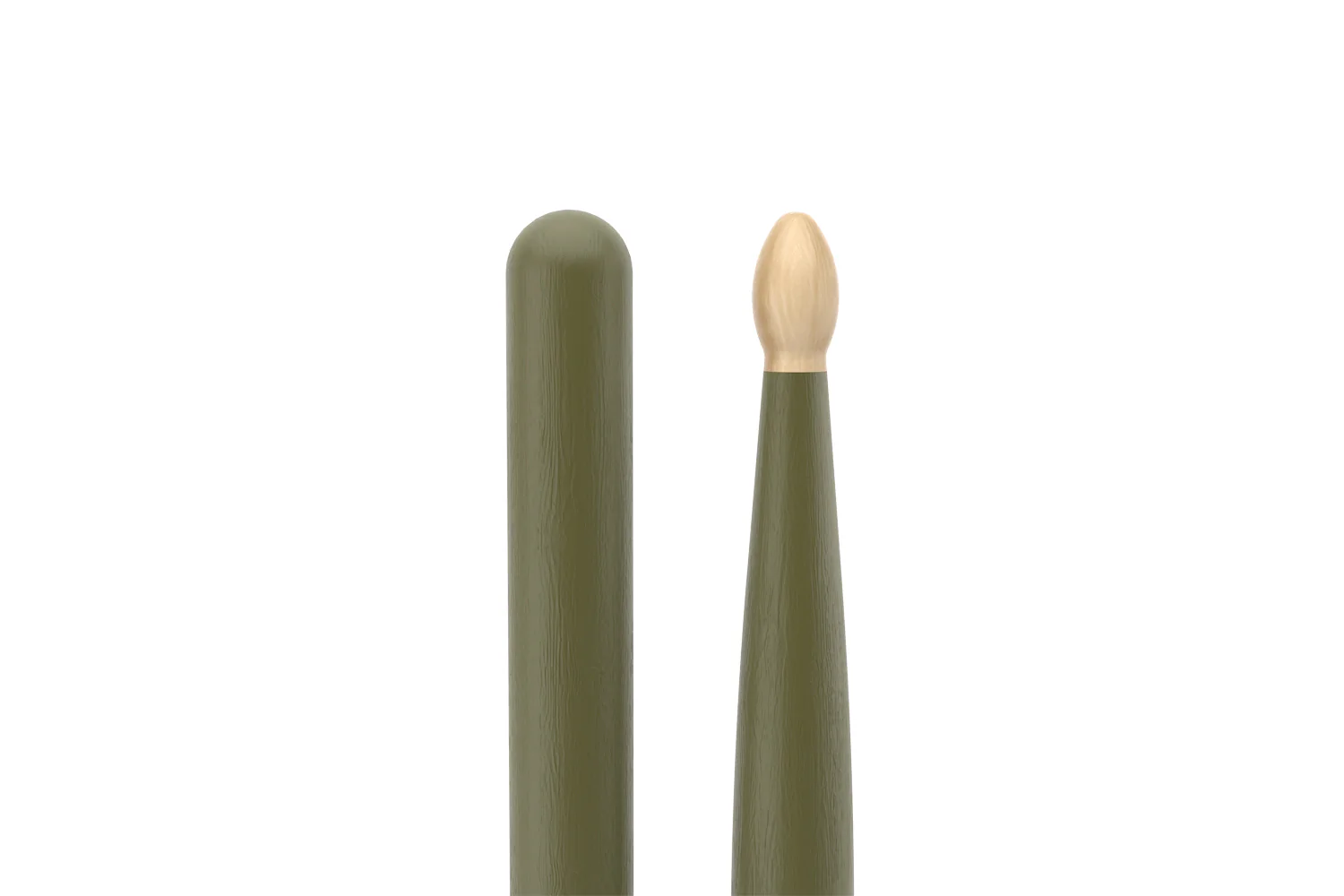 ProMark Classic Forward 5A Painted Green Hickory Drumstick, Oval Wood Tip - Image 4