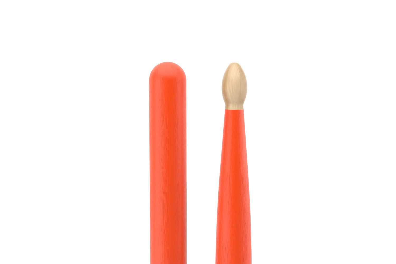 ProMark Classic Forward 5A Painted Orange Hickory Drumstick, Oval Wood Tip - Image 4