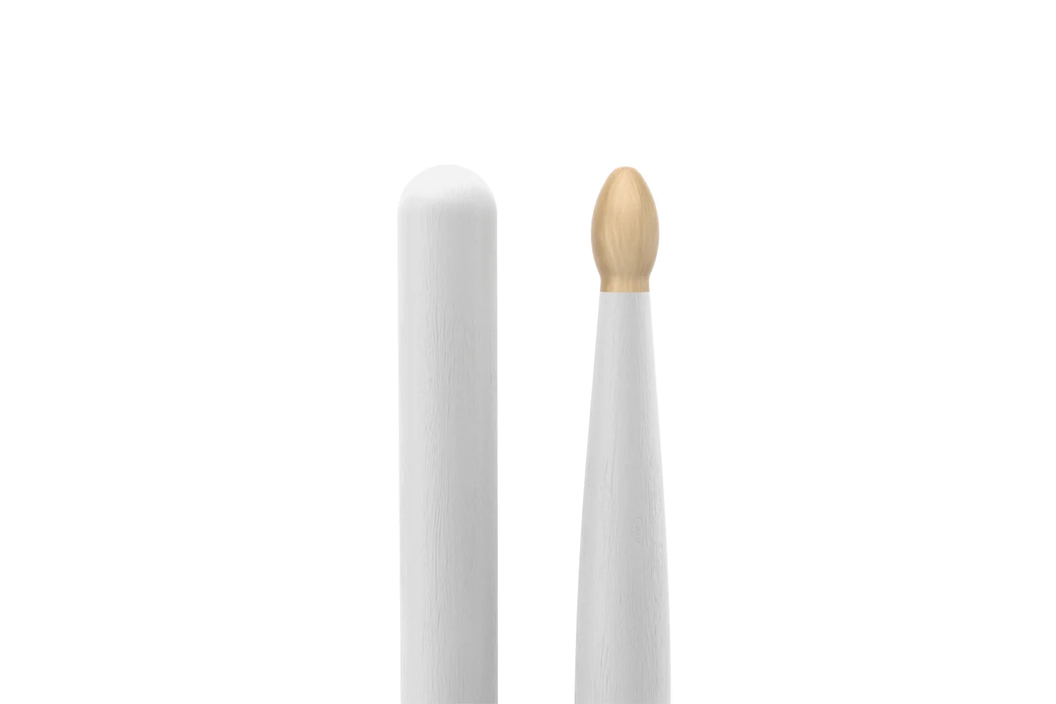 ProMark Classic Forward 5A Painted White Hickory Drumstick, Oval Wood Tip - Image 4
