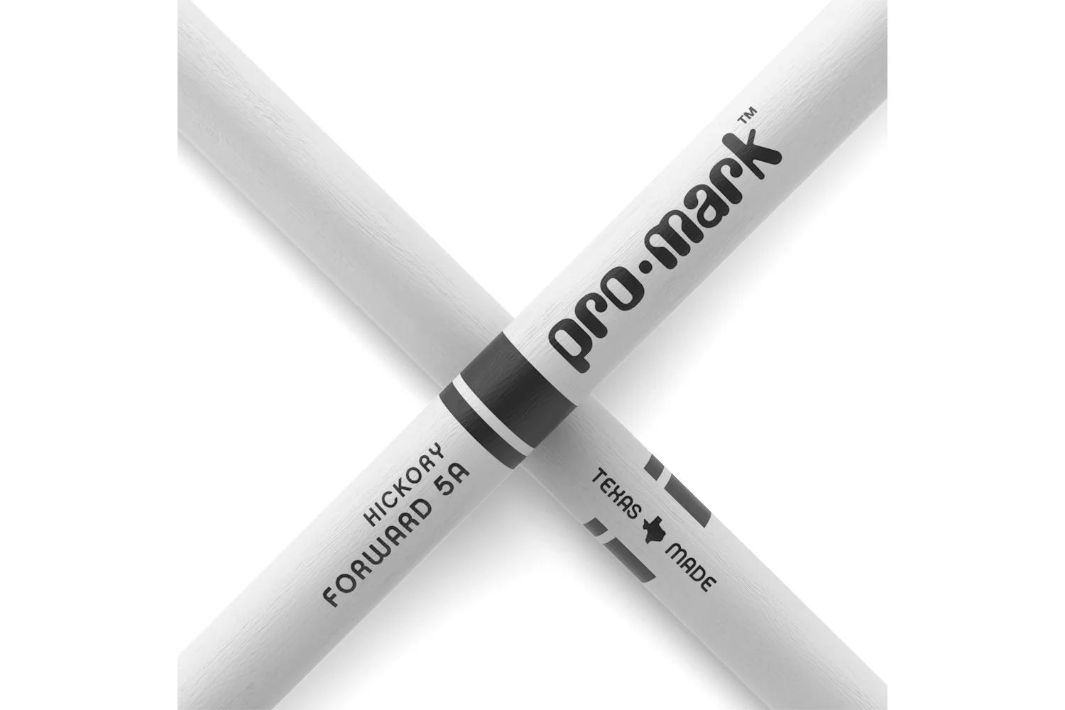 ProMark Classic Forward 5A Painted White Hickory Drumstick, Oval Wood Tip - Image 5