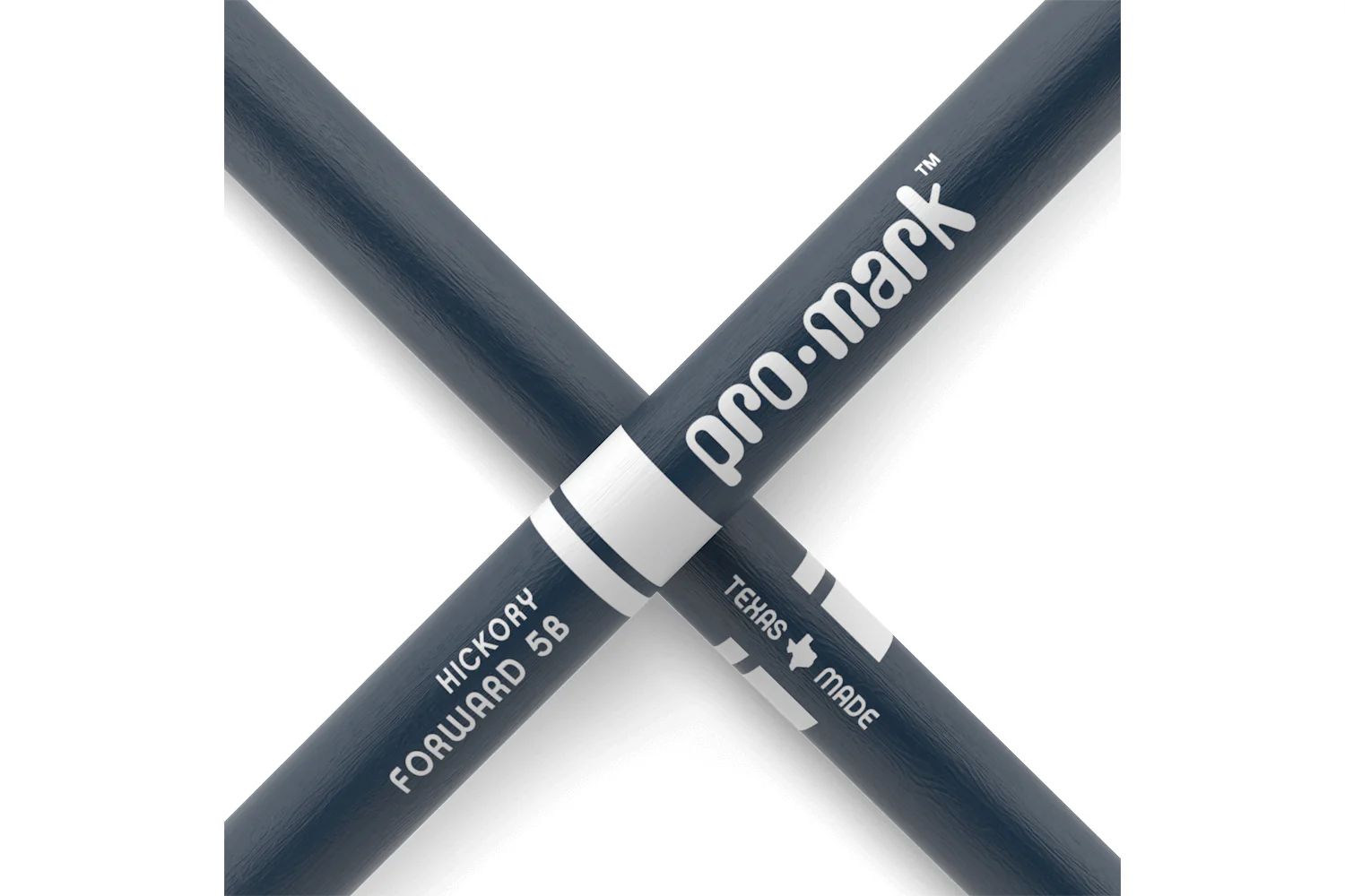 ProMark Classic Forward 5B Painted Blue Hickory Drumstick, Oval Wood Tip - Image 5