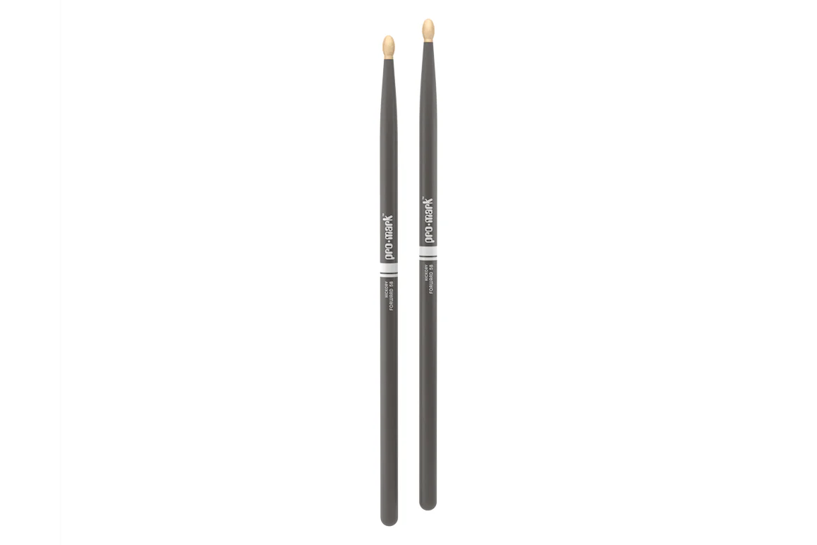 ProMark Classic Forward 5B Painted Grey Hickory Drumstick, Oval Wood Tip - Image 3
