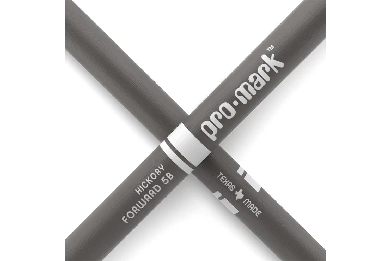 ProMark Classic Forward 5B Painted Grey Hickory Drumstick, Oval Wood Tip - Image 5