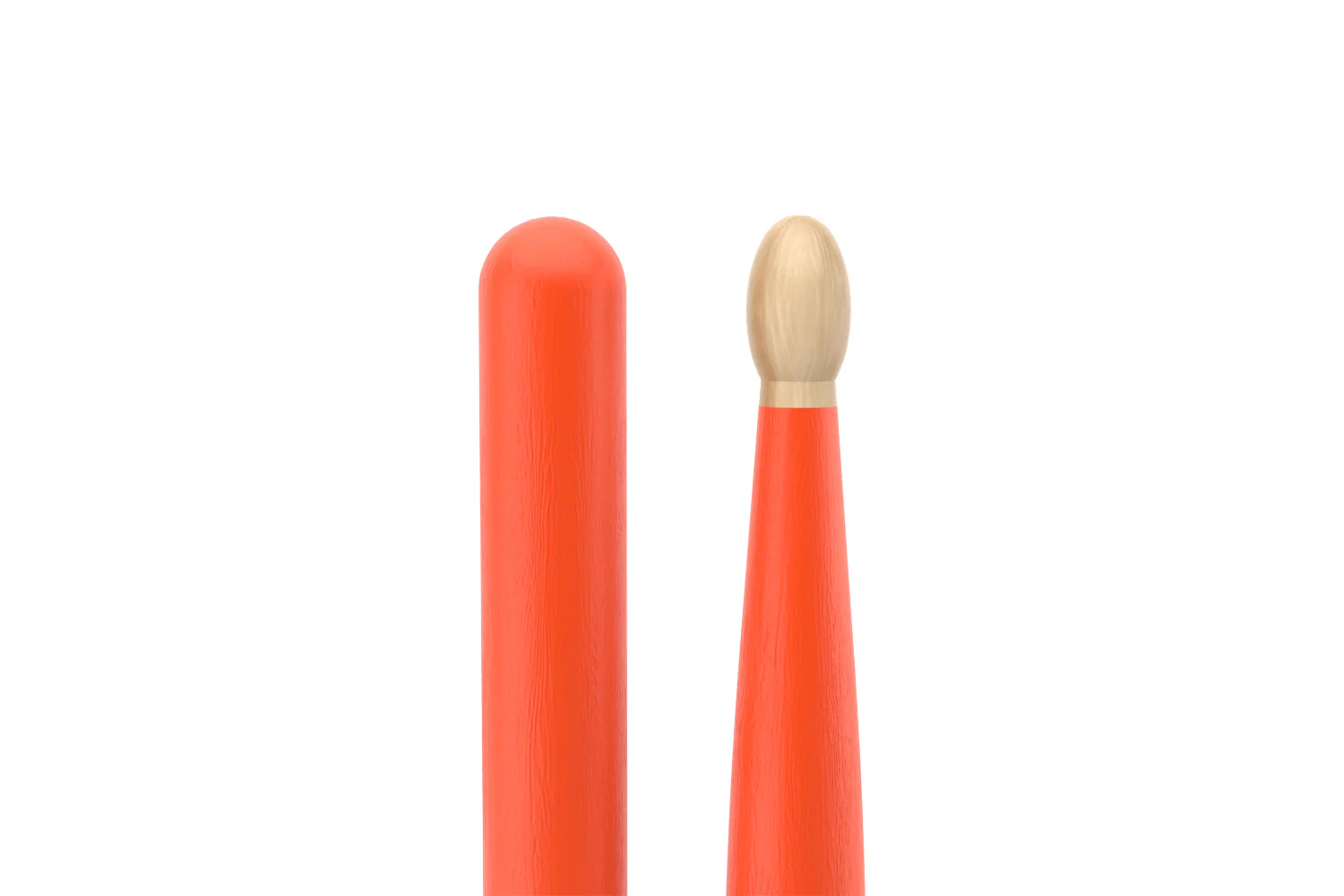 ProMark Classic Forward 5B Painted Orange Hickory Drumstick, Oval Wood Tip - Image 4
