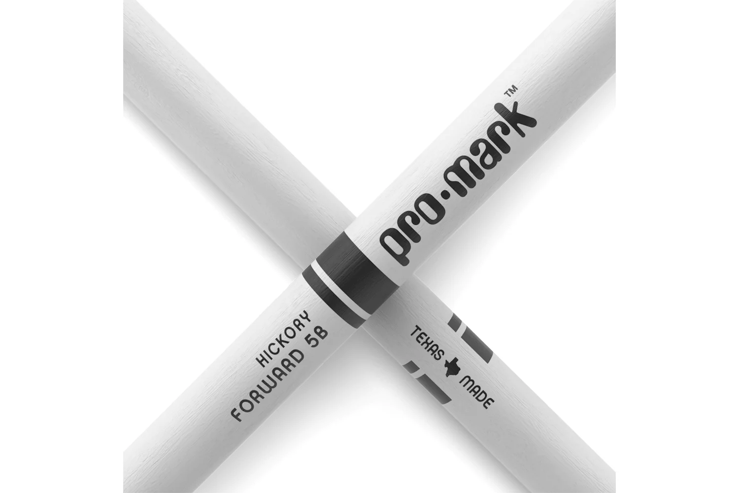 ProMark Classic Forward 5B Painted White Hickory Drumstick, Oval Wood Tip - Image 5