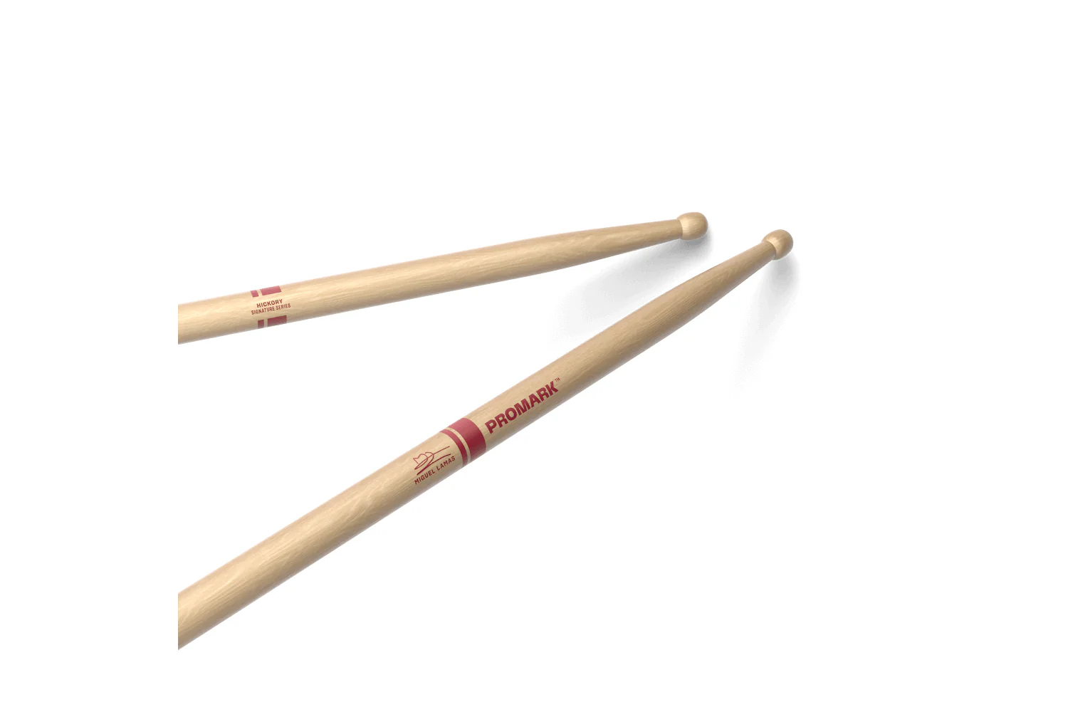 Promark Miguel Lamas Hickory Drumstick, Wood Tip - Image 2