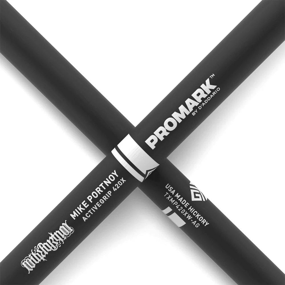 Promark Mike Portnoy ActiveGrip 420X Hickory Oval Wood Tip - Image 4
