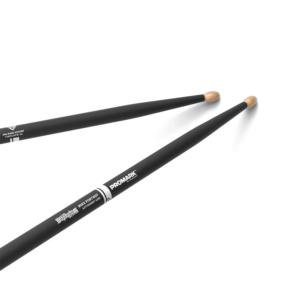 Promark Mike Portnoy ActiveGrip 420X Hickory Oval Wood Tip - Image 5