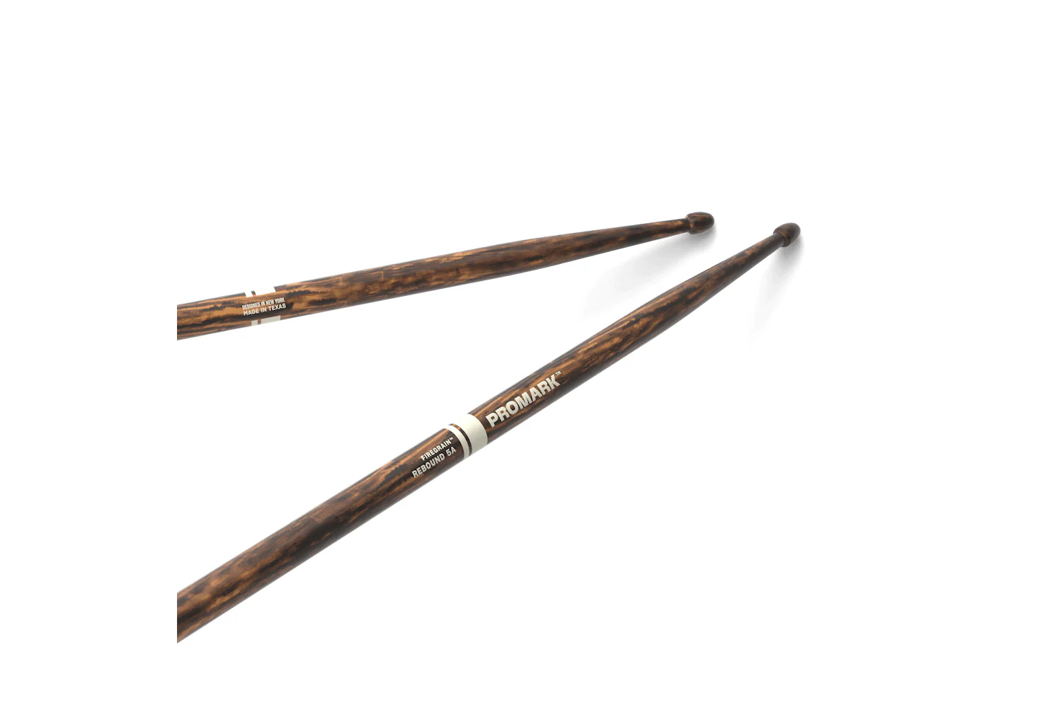 ProMark Rebound 5A FireGrain Hickory Drumstick, Acorn Wood Tip - Image 2
