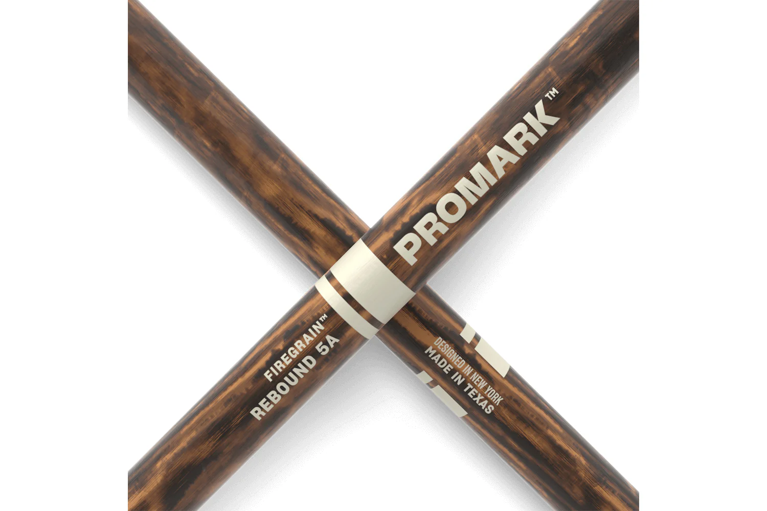 ProMark Rebound 5A FireGrain Hickory Drumstick, Acorn Wood Tip - Image 5