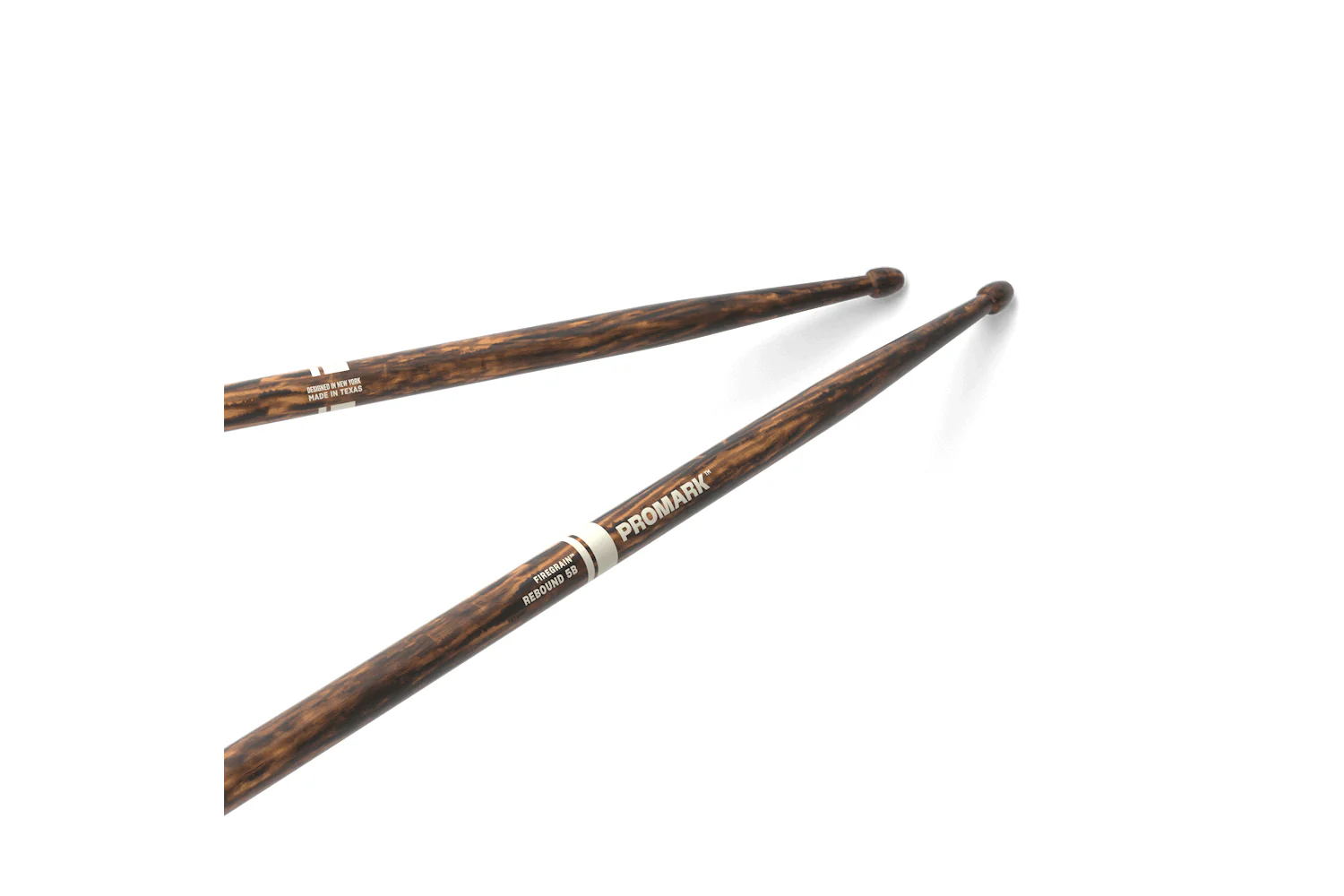 ProMark Rebound 5B FireGrain Hickory Drumstick, Acorn Wood Tip - Image 2