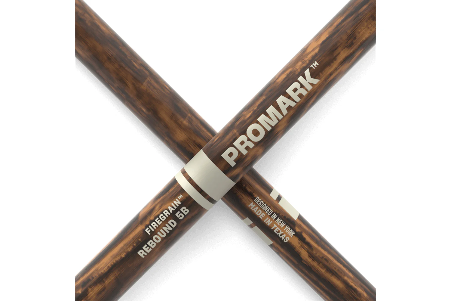 ProMark Rebound 5B FireGrain Hickory Drumstick, Acorn Wood Tip - Image 5