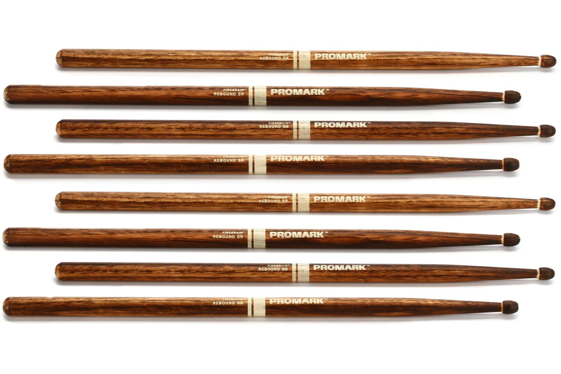Promark Rebound 5B FireGrain Drumstick, Acorn Wood Tip (แพ็ค 4 คู่) - Image 2