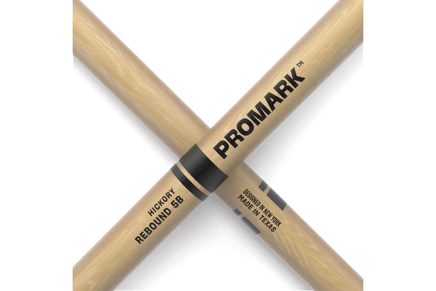 Promark Rebound 5B Hickory Drumstick, Acorn Wood Tip - Image 4