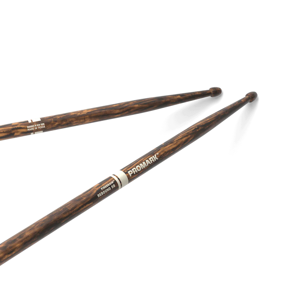 Promark Rebound 5B Hickory & FireGrain Drumstick, Acorn Wood Tip (แพ็ค 4 คู่) - Image 10