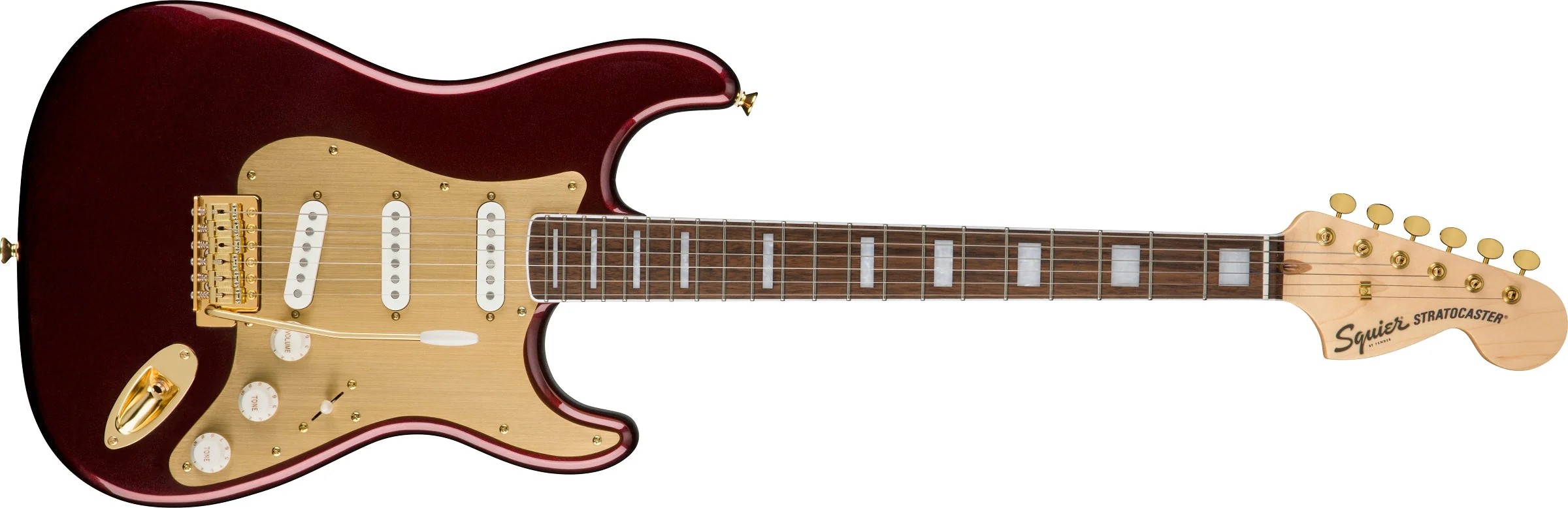 Squier 40th Anniversary Stratocaster, Gold Edition - Image 14