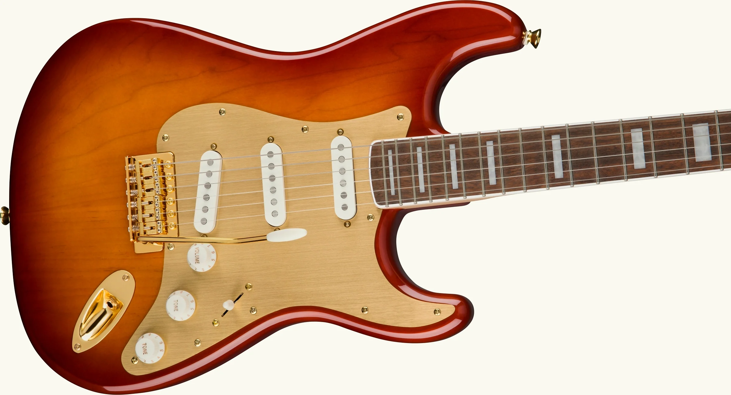 Squier 40th Anniversary Stratocaster, Gold Edition - Image 3