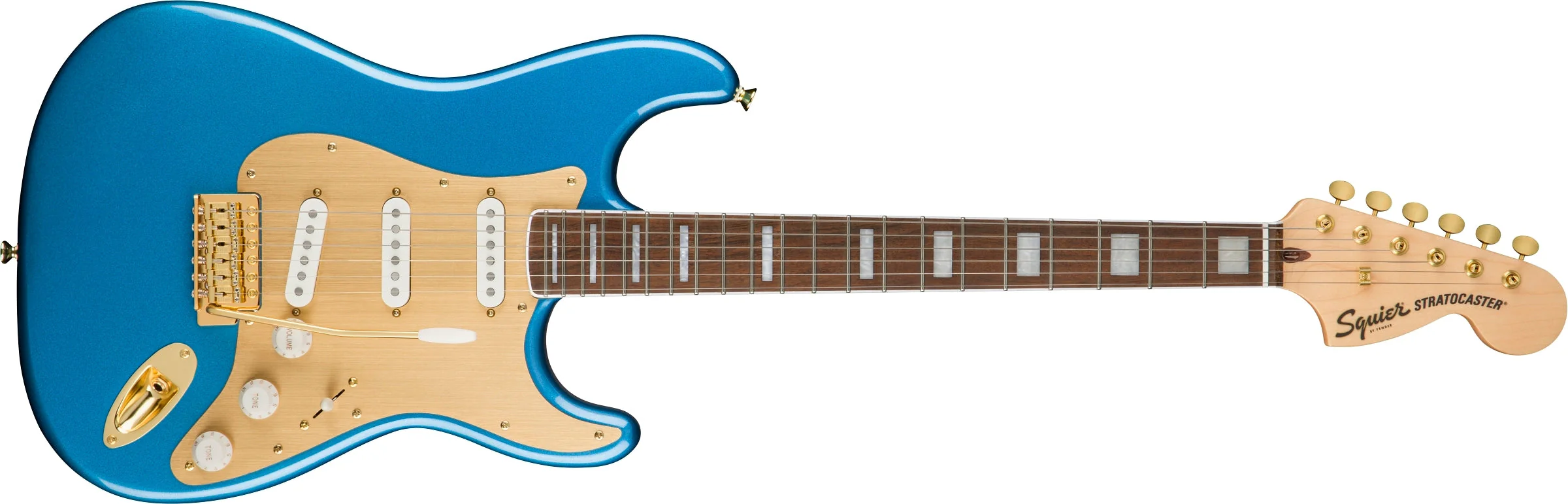 Squier 40th Anniversary Stratocaster, Gold Edition - Image 8