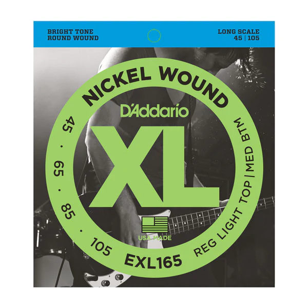 Daddario EXL165 Nickel Wound Bass, Custom Light, 45-105, Long Scale - Image 5
