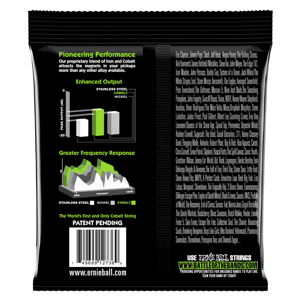 Ernie Ball Bass 5 Slinky Cobalt Electric Bass Strings 45-130 - Image 2