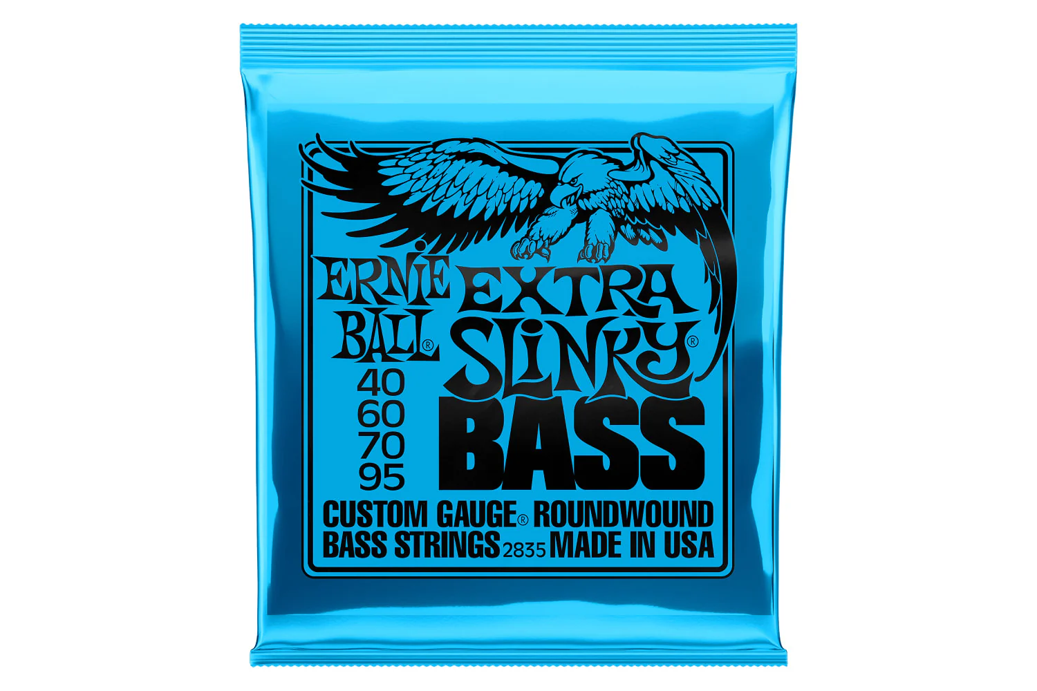 Ernie Ball Extra Slinky Nickel Wound Electric Bass Strings 40-95