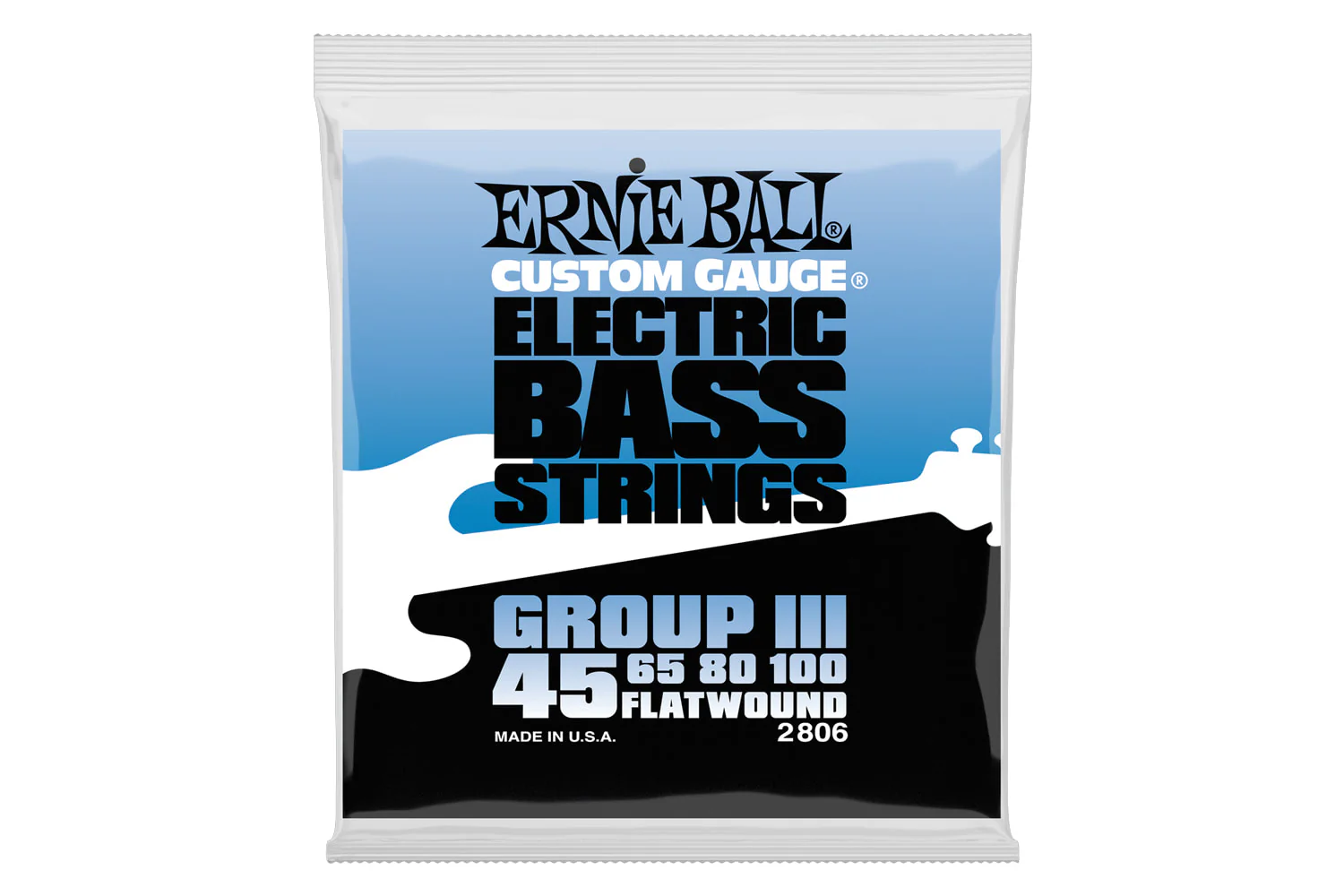 Ernie Ball Flatwound Group III Electric Bass Strings 45-100
