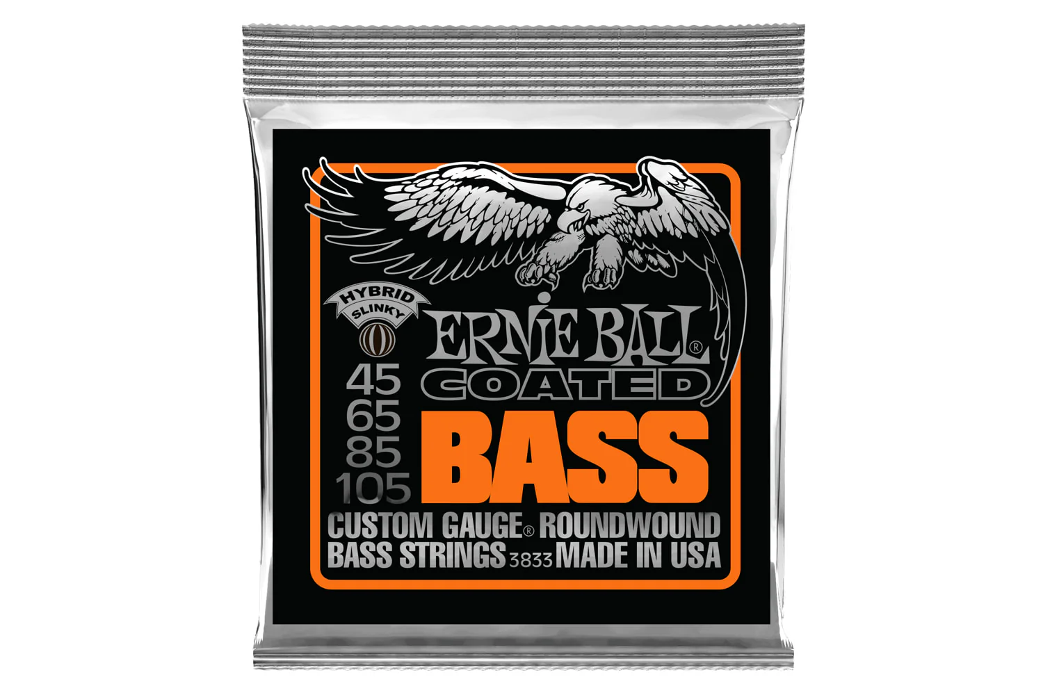 Ernie Ball Hybrid Slinky Coated Electric Bass Strings 45-105