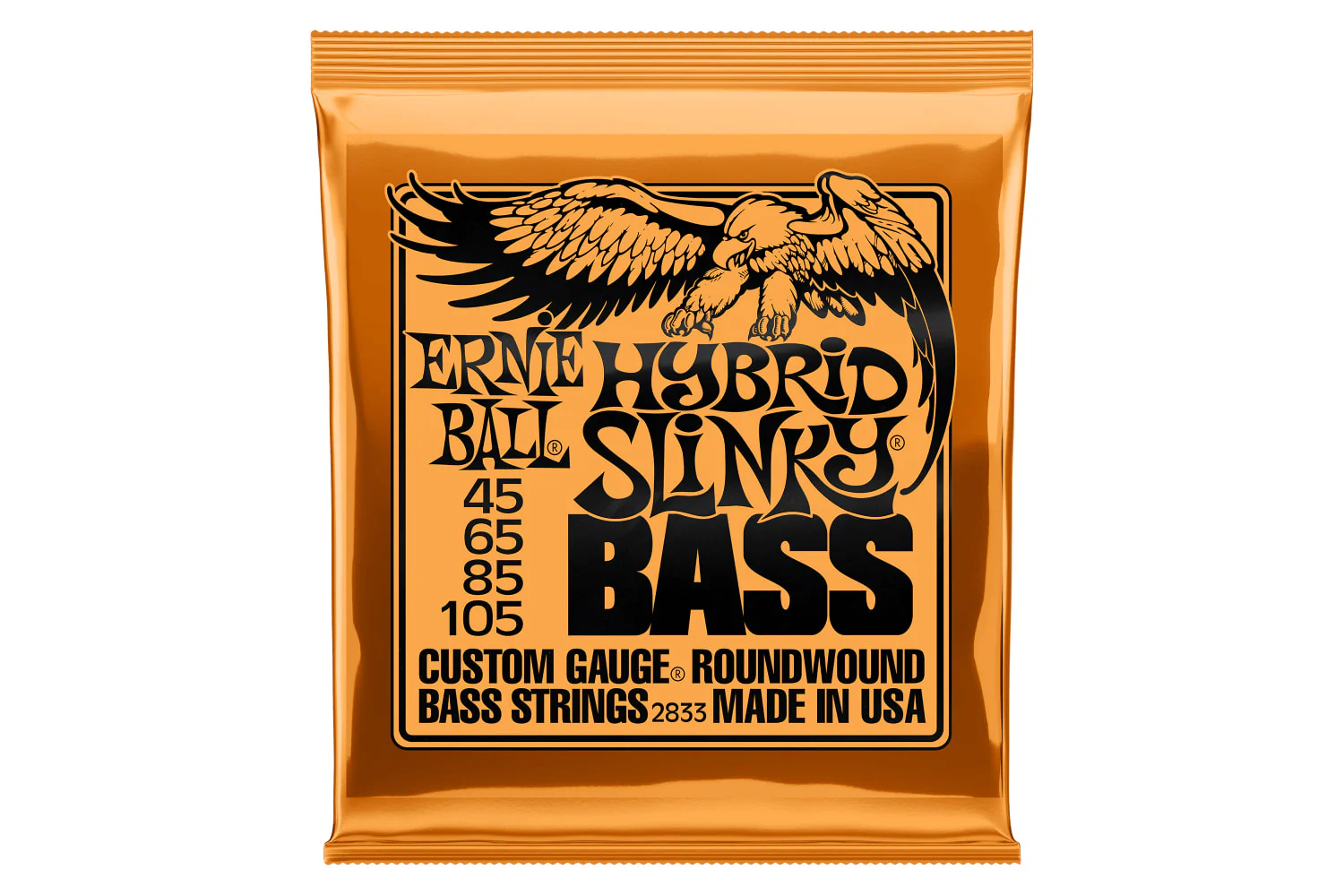 Ernie Ball Hybrid Slinky Nickel Wound Electric Bass Strings 45-105