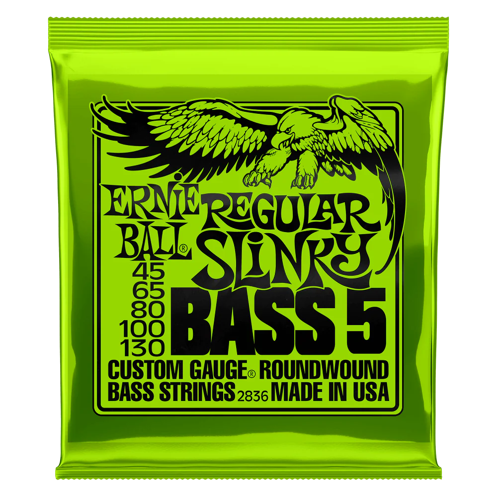Ernie Ball Regular Slinky 5-String Nickel Wound Electric Bass Strings 45-130 - Image 3