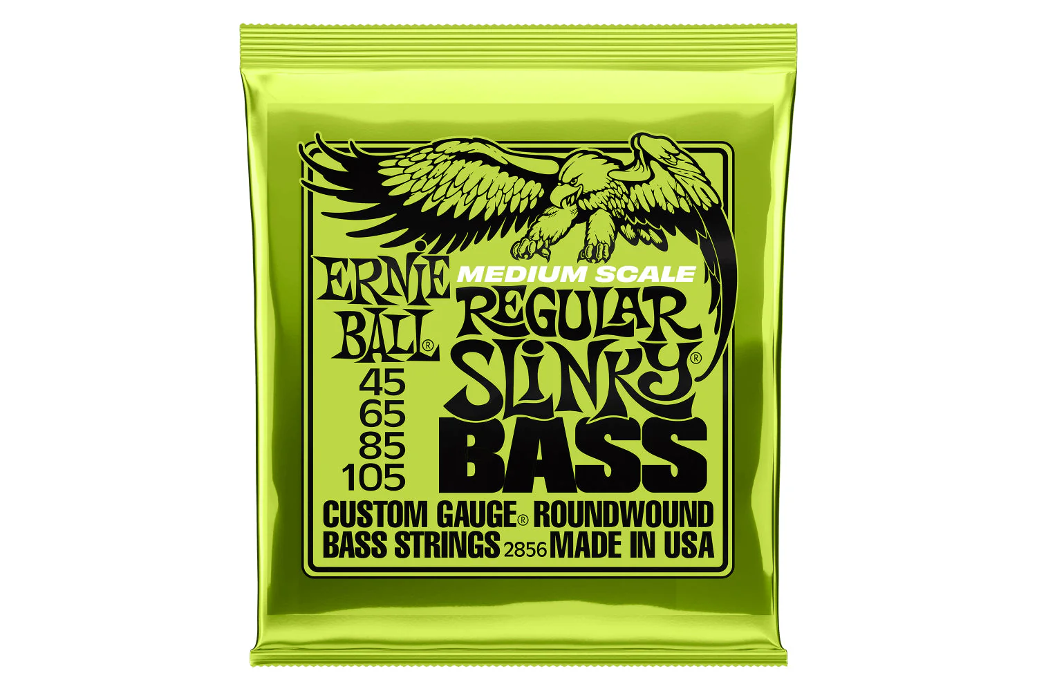 Ernie Ball Regular Slinky Nickel Wound Medium Scale Bass Strings - 45-105 Gauge