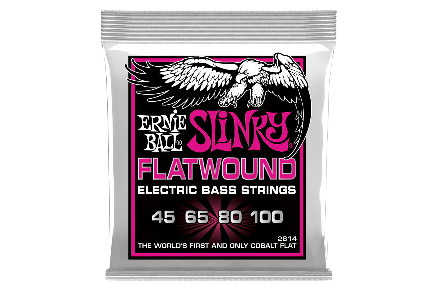 Ernie Ball Super Slinky Flatwound Electric Bass Strings 45-100