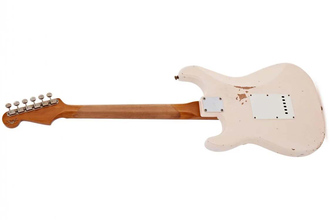 Fender Custom Shop 63 Stratocaster Relic, Super Faded Aged Shell Pink - Image 2
