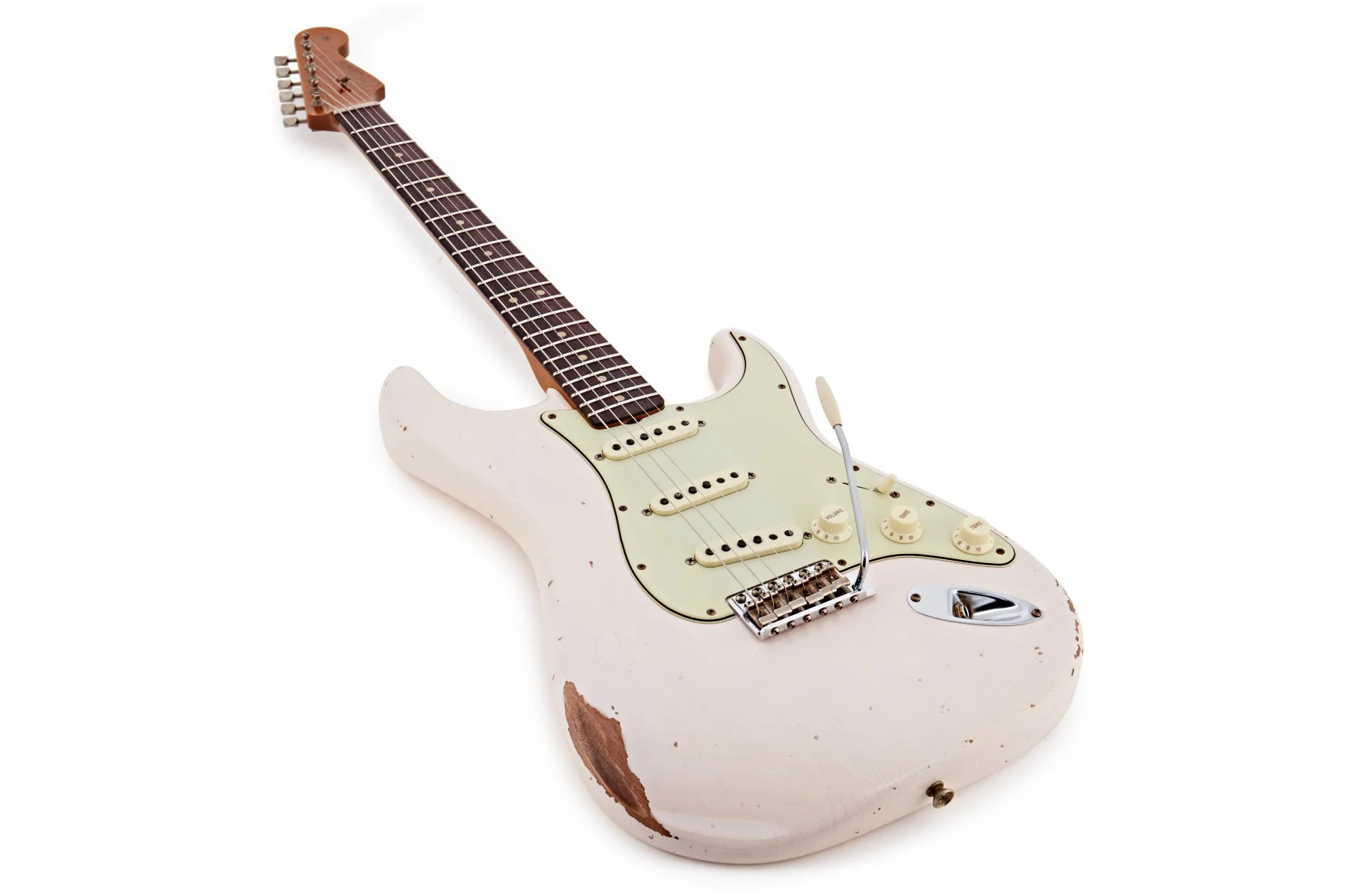 Fender Custom Shop 63 Stratocaster Relic, Super Faded Aged Shell Pink - Image 4