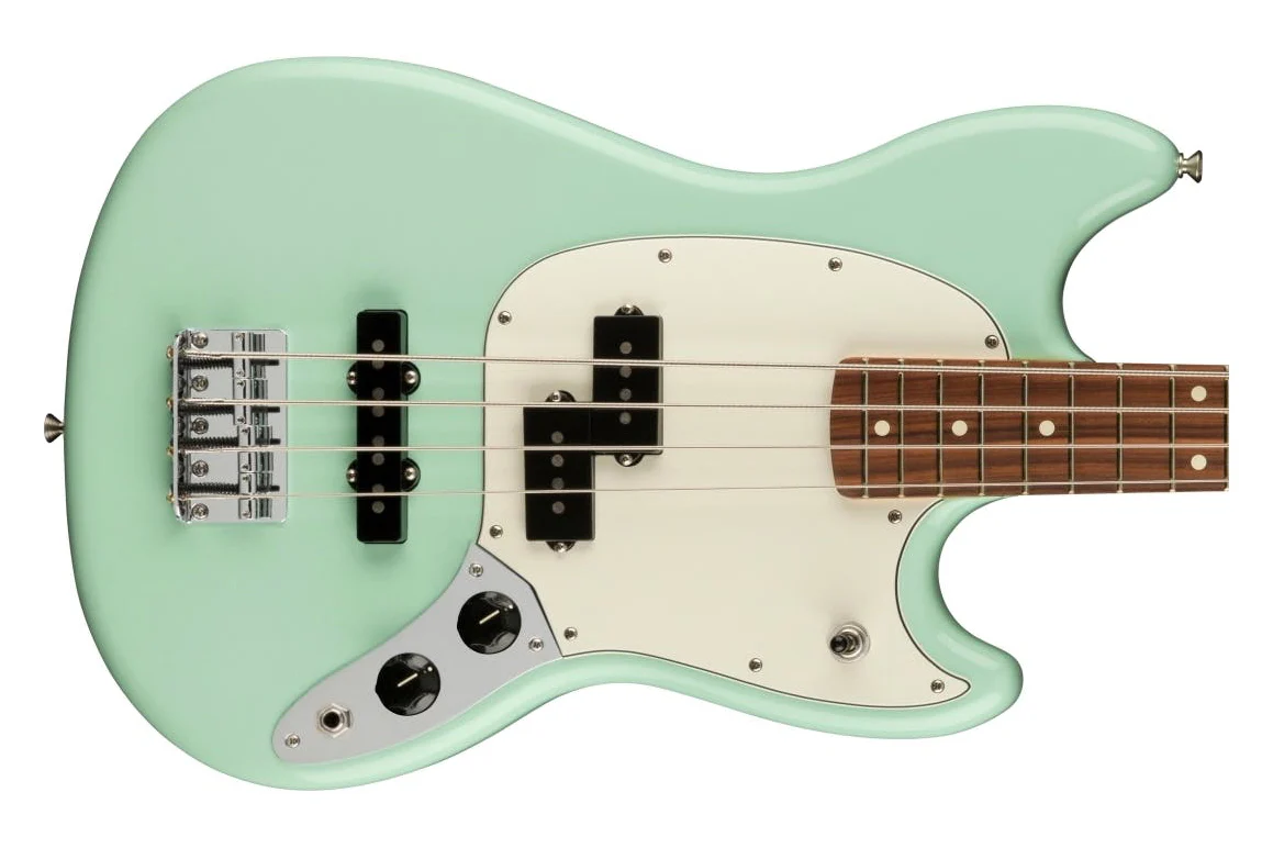 Fender Mustang PJ Short-Scale Bass Surf Green - Image 3
