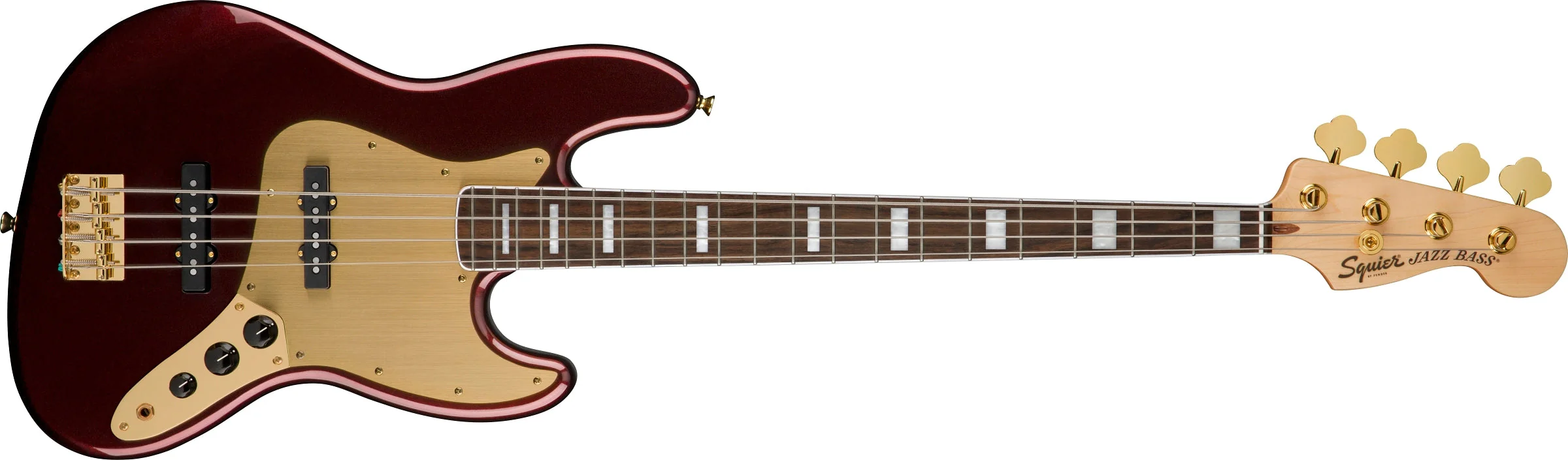 Squier 40th Anniversary Jazz Bass, Gold Edition - Image 8