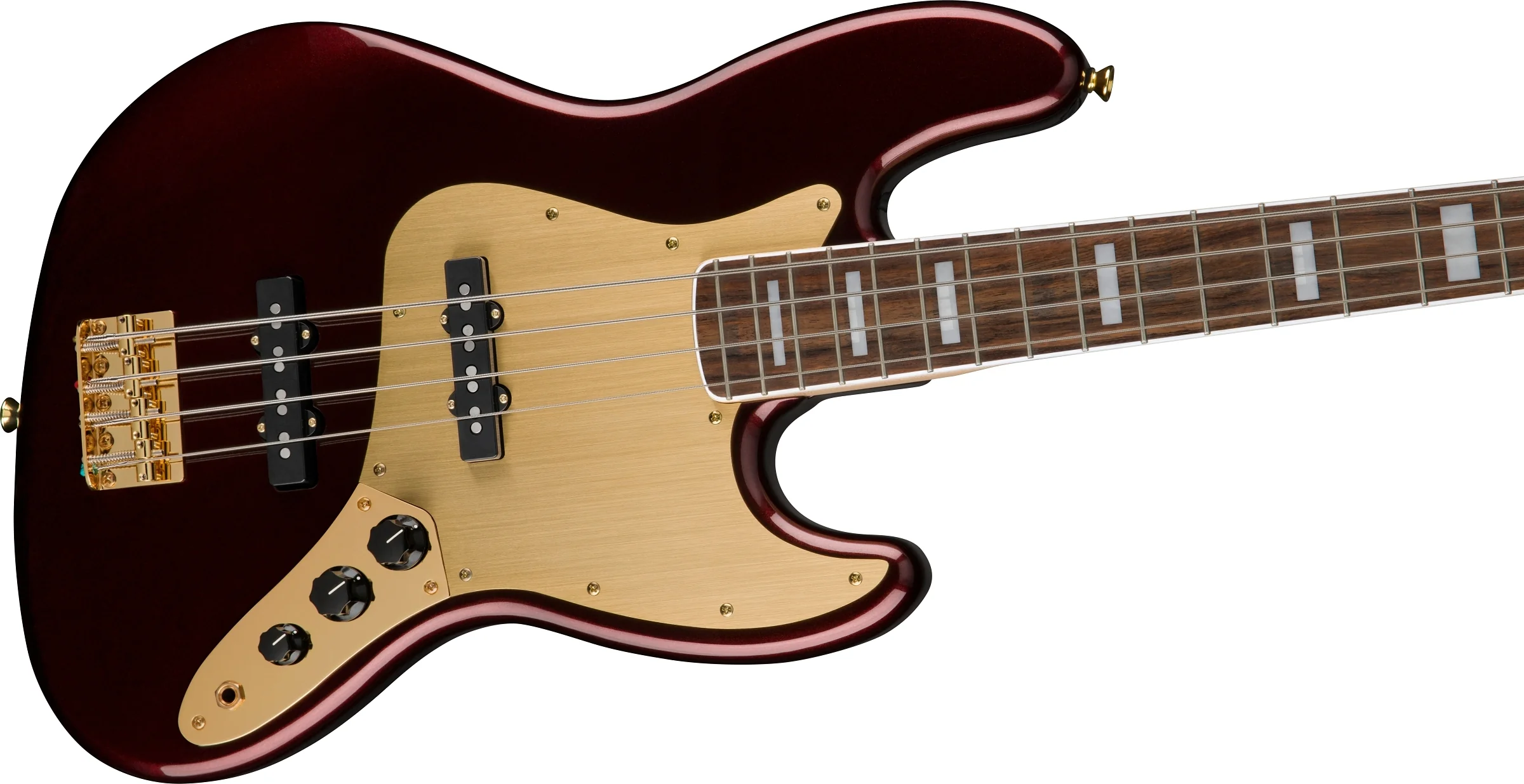 Squier 40th Anniversary Jazz Bass, Gold Edition - Image 9