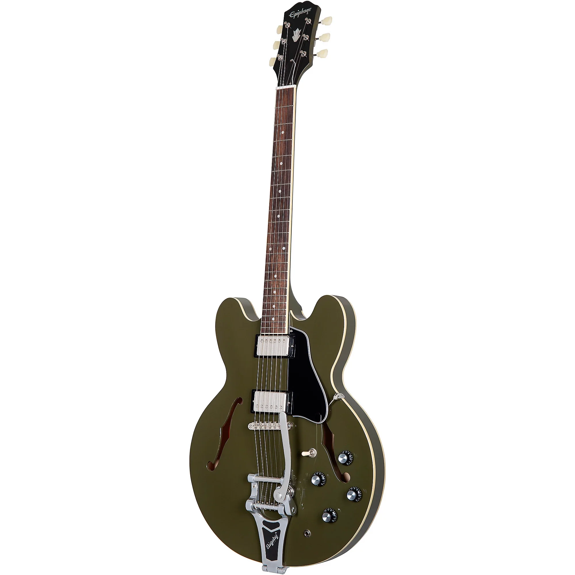 Epiphone Limited Edition ES-335 Bigsby, Olive Drab - Image 2