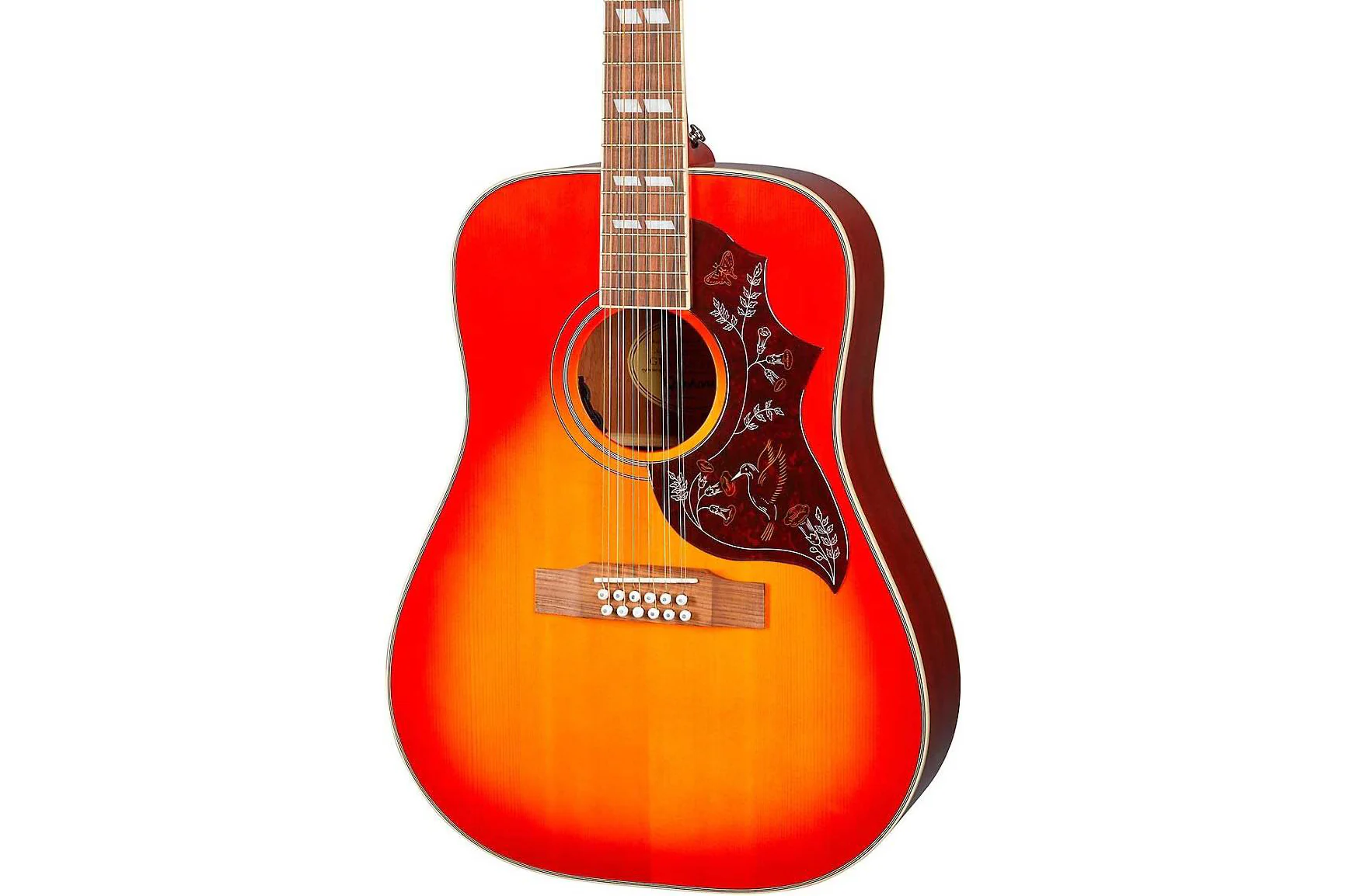 Epiphone Limited Edition Hummingbird Pro 12-String, Faded Cherry - Image 2