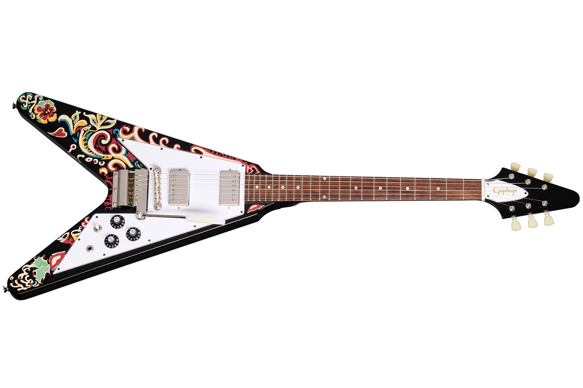 Epiphone Jimi Hendrix "Love Drops" Flying V Ebony