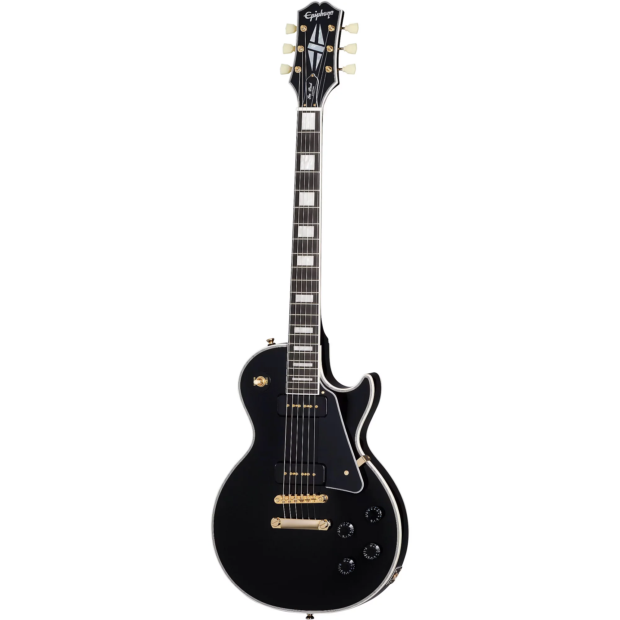 Epiphone Limited Edition Les Paul Custom P-90, Ebony - Image 2