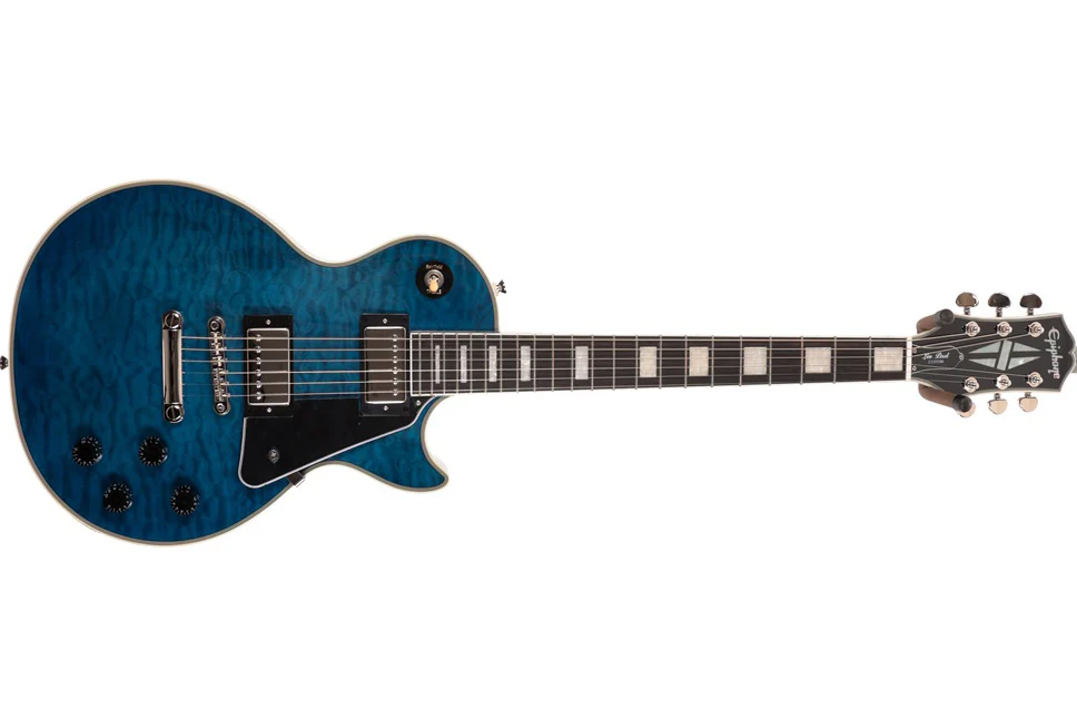 Epiphone Limited Edition Les Paul Custom Quilt Maple Top, Viper Blue