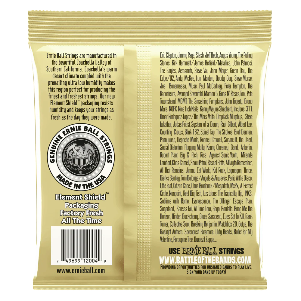 Ernie Ball Earthwood Light 80/20 Bronze Acoustic Guitar Strings 11-52 - Image 2