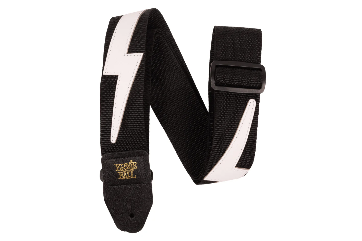 Ernie Ball Premium Guitar Strap/Bass Strap - White Lightning