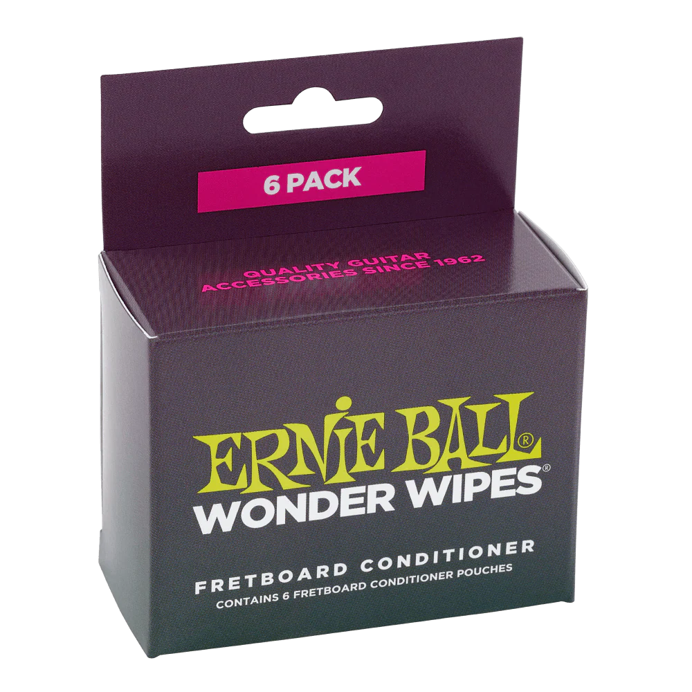 Ernie Ball Wonder Wipes Fretboard Conditioner 6 Pack - Image 2