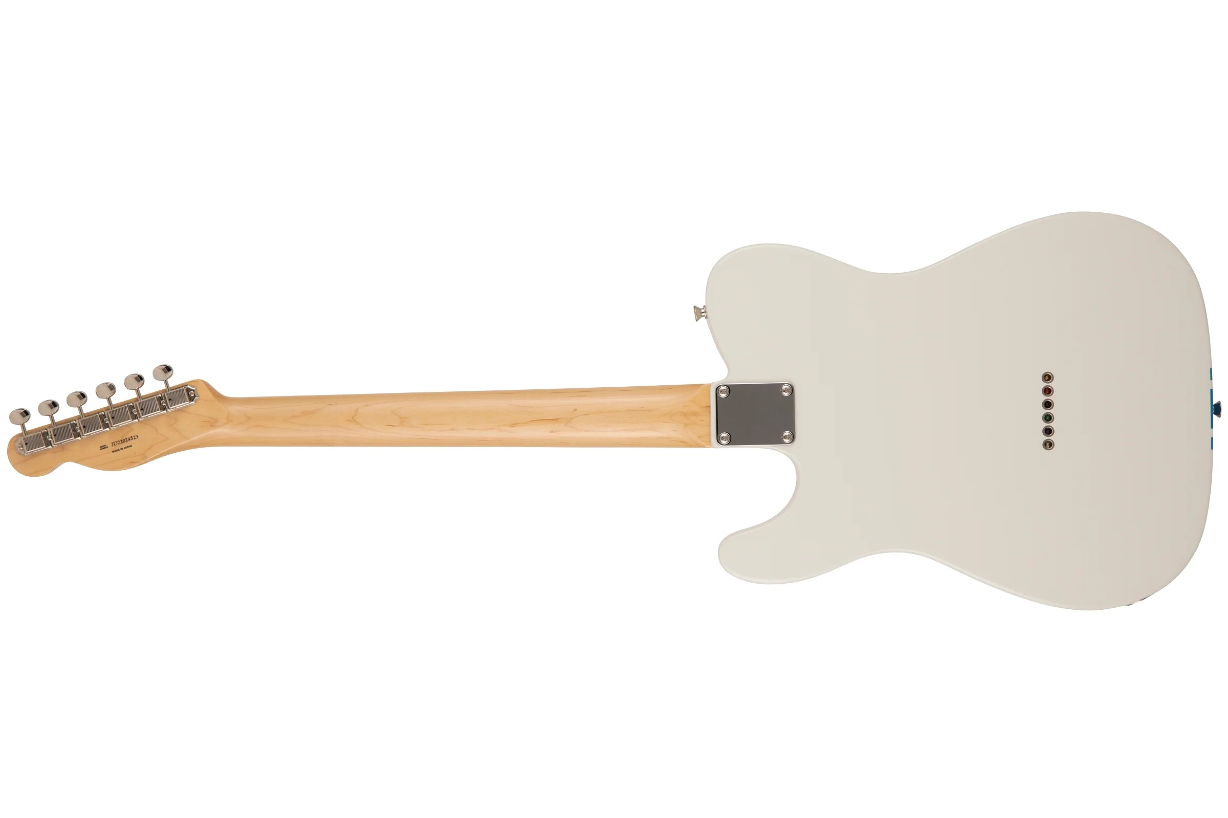 Fender 2023 Collection, Made in Japan Traditional 60s Telecaster, Olympic White with Blue Competition Stripe - Image 2